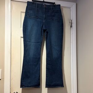 J. Crew Patch Pocket Denim in Dark Blue 32
